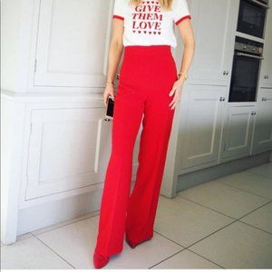 Zara Bright Red High Waist Pants (L & XXL Avail)